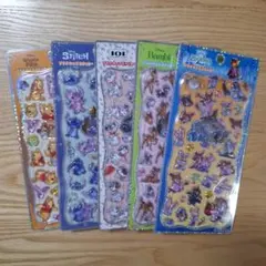ディズニー プチドロップステッカー ５点セット ズートピア スティッチ