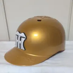 阪神タイガース　球団公認 ヴィンテージ ヘルメット　2種　白黒 縞 & 黒 刺繍 阪神タイガース 球団公認 ヴィンテージ ヘルメット 2種 白黒 縞 & 黒
