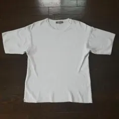 【新品】ナノユニバース オーバーサイズ ニットTシャツ 五分袖