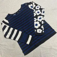 ★限定値下★CUBE SUGAR ボーダー 花柄 ニット セーター M