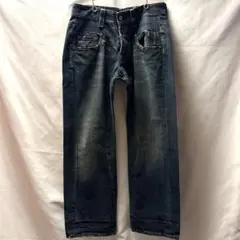G-STAR RAW デザインストレートデニムW30 L32 古着 一部難あり。