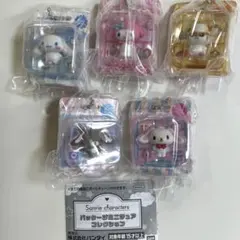 サンリオキャラクターズ　パッケージミニチュアコレクション　５つ