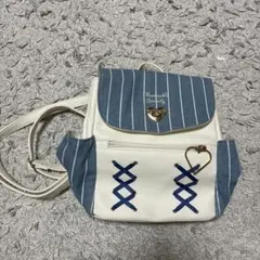 ストライプデザイン小型リュック