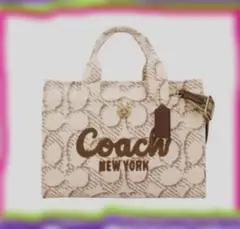 ２０２５年新作.COACHコーチ大容量カーゴトート3４ｃｍ バッグCAM70