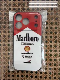 Marlboro iPhone17Proケース レッドホワイト