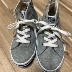 Vans グレー デニム ハイカットスニーカー 21㎝