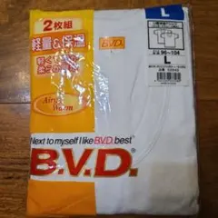 新品未使用　B.V.D. U首半袖Tシャツ 2枚組 Lサイズ