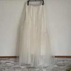 Thevon 変形ティアードチュールスカート