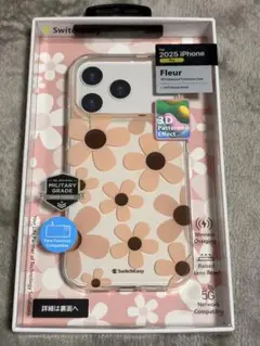 SwitchEasy iPhone17Pro 花柄クリアケース Fleur ロゼ