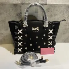 【未使用】SAMANTHA VEGA　レースアップ　ハートビジュー　トート　廃盤