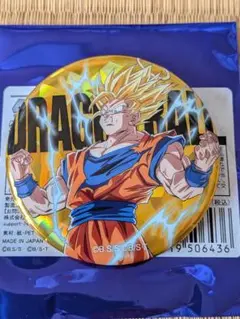 ドラゴンボール　ゲンキダマツリ　缶バッジ ドラゴンボール ゲンキダマツリ ホログラム缶バッジ 孫悟空 超サイヤ人