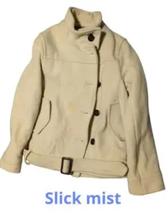 【slick mist】 クリーム色 ジャケット(ハーフコート・ジレ)