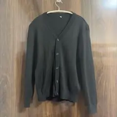 Vネック 制服カーディガン ブラック