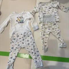 キッズ パジャマ 腹巻付き 2点セット 重機柄のサムネイル