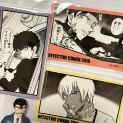 名探偵コナン ステッカー シール フィギュア付 安室透 赤井秀一 松田 コナン展