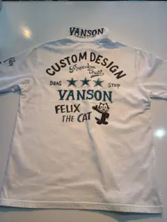 ヒ*ロ様 ☆VANSONバンソン☆Felix the cat刺繍プリントポロシャのサムネイル