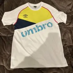 umbro スポーツシャツ ホワイト/イエロー/ネイビー
