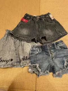デニムスカート、ショートパンツ3点セット⭐︎