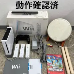 任天堂 wii 本体セット タタコン リモコン コントローラー マリオソフト付き