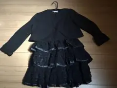 ブラックフォーマルドレス＆ジャケットセット