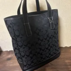 美品　COACH トートバッグ　ブラック　自宅保管品　中古品　送料無料　匿名