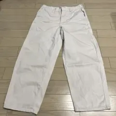 UNIQLO ホワイト 生成りチノパン ワイドテーパードジーンズ