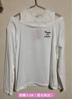 タグ付き！未使用！レピピアルマリオ　M 肩あき　レース　トップス　白