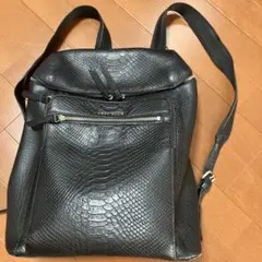 ANNE KLEIN クロコダイル型押しリュック