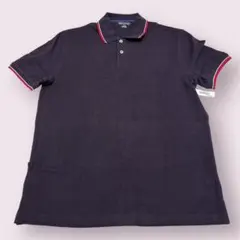 メンズ ポロシャツ Lサイズ コットン100% ブラック カジュアル ピケニット