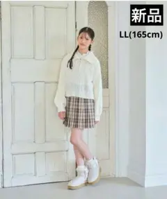 新品☺︎ メゾピアノジュニア　ニット　長袖Tシャツ　スカート　3点セット　LL