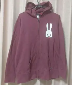 CUNE ウサギプリント パーカー L