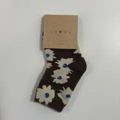 GROWN 花柄 ベビー靴下 1-2歳