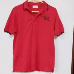 レッド Mサイズ ポロシャツ　半袖