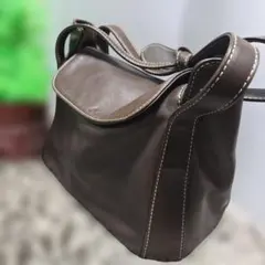 Kitamura キタムラ リボン レザー ショルダーバッグ