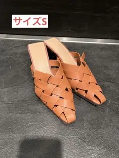 RANDA メッシュベルトミュールパンプス　Sサイズ