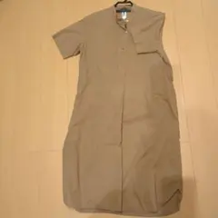 s*n様 MHL. ベージュ シャツワンピース 半袖