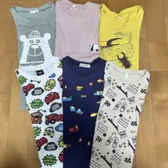 110cm子供服　Tシャツ　半袖　夏服　保育園着　まとめ売り