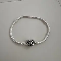 PANDORA パンドラ インフィニティ ハート シルバーブレスレット 18cm