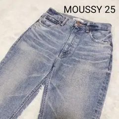 MOUSSY moussy マウジー ハイウエスト デニム スリムフィット 25