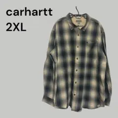 Carhartt カーハート オンブレチェックシャツ リラックスフィット 2XLのサムネイル