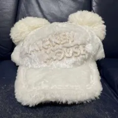 値下げ！ディズニー ミッキーマウスキャップ ホワイト
