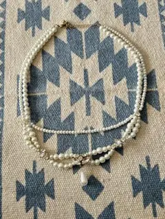 エレガント パール ネックレス 多層式