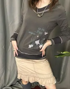 Cop Copine 長袖 カットソー レースアップ ブラック - メルカリ