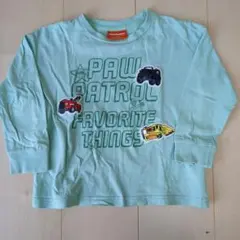 パウパト 長袖カットソー ミントグリーン110