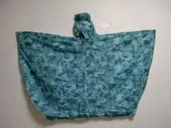 mont-bell レインポンチョ ブルー プリント柄 男女兼用