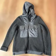 DIESEL TRICOT&CO ニットパーカー グレー Mサイズのサムネイル