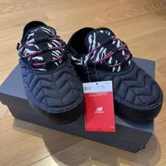 New Balance モックシューズ　24cm 黒/ゼブラ