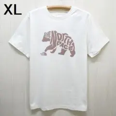 ザ ノースフェイス エボリューション ベア テキスト 半袖Tシャツ XL 白
