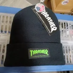 THRASHER×BAYSIDE ニットmade in USA ブラック