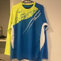 Mizuno NXT 長袖Tシャツ 青/黄